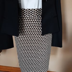 Ann Taylor Print Pencil Skirt